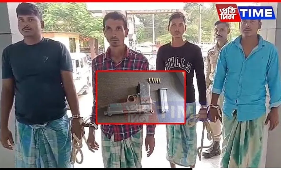 Assam Police Apprehend 4 Persons, Confiscate Illegal Weapons in Sonitpur